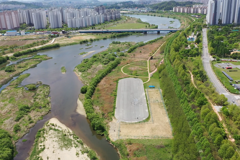 Yeongsan River Drone Park View